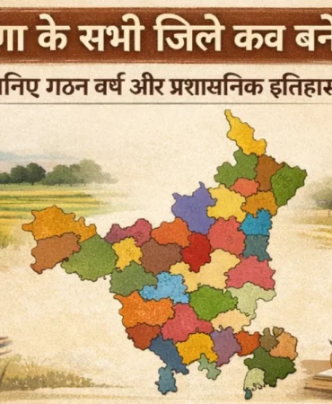 हरियाणा का कौन सा जिला कब बना था?