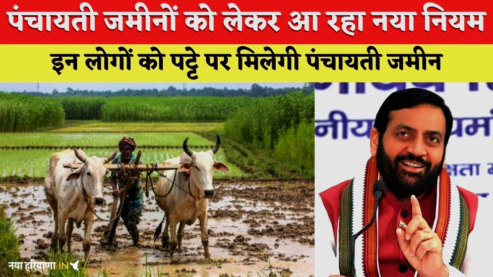 हरियाणा में पंचायती जमीनों को लेकर आ रहा नया नियम, अब सिर्फ इन लोगों को पट्टे पर मिलेगी पंचायती जमीन, जानिए